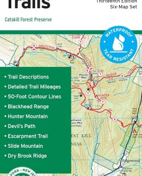Catskill Trails Map, 2023: Catskill Forest Preserve