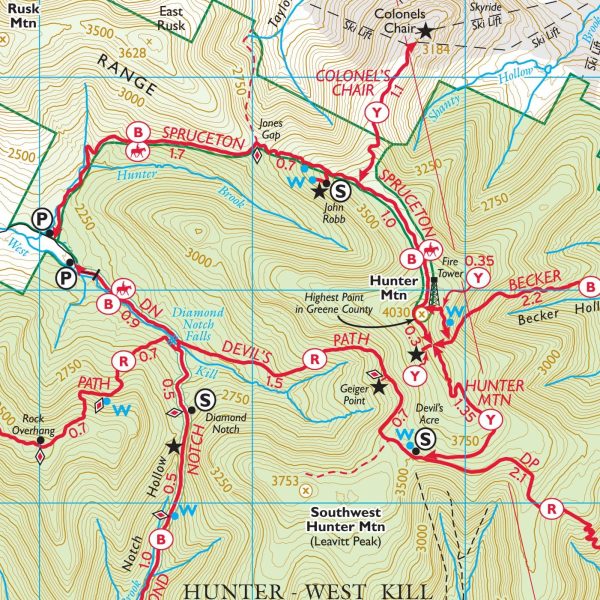 Catskill Trails Map, 2023: Catskill Forest Preserve - Image 2
