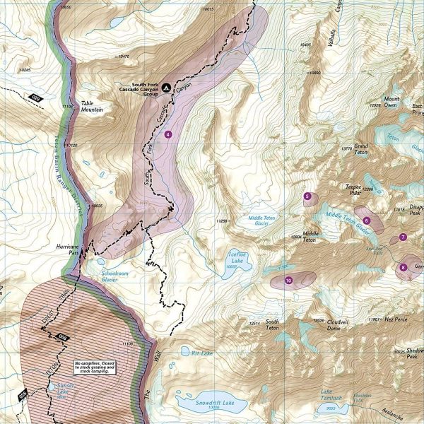 Grand Teton National Park Map (National Geographic Trails Illustrated Map, 202) - Image 2