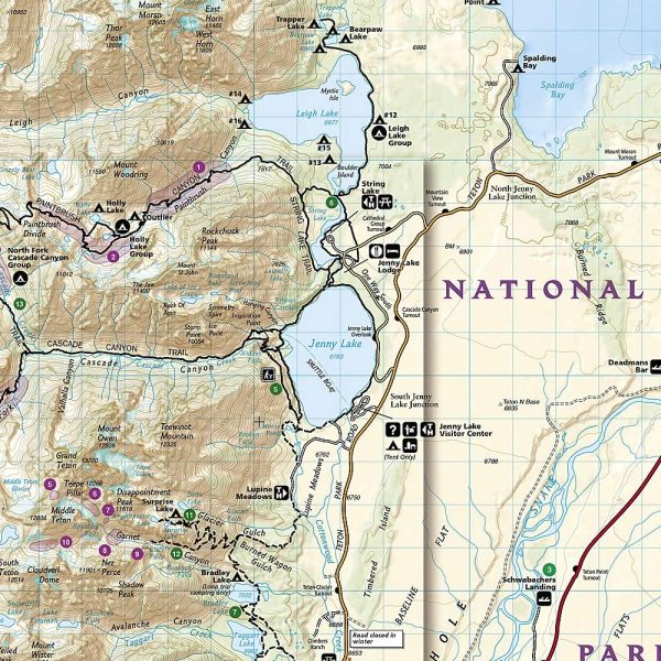 Grand Teton National Park Map (National Geographic Trails Illustrated Map, 202) - Image 3