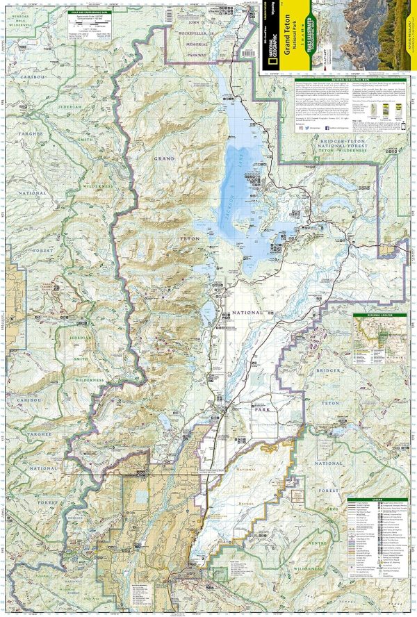 Grand Teton National Park Map (National Geographic Trails Illustrated Map, 202) - Image 4