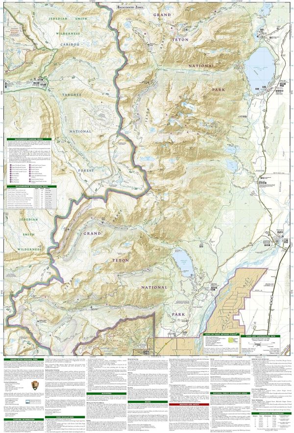 Grand Teton National Park Map (National Geographic Trails Illustrated Map, 202) - Image 5